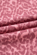 Load image into Gallery viewer, Rose Leopard Frayed Edge Wide Leg High Waist Jeans