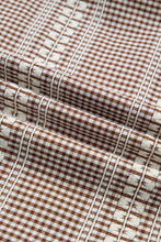 Load image into Gallery viewer, Red Western Pony Embroidered Yoke Puff Sleeve Gingham Blouse