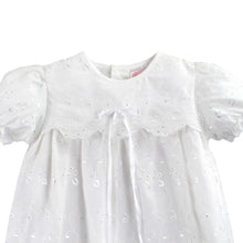 Load image into Gallery viewer, Petit Ami Eyelet Lace Christening Gown with slip and bonnet