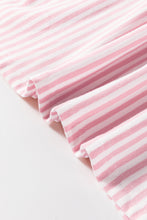 Load image into Gallery viewer, White Stripe Patchwork Bracelet Sleeve Plus Size T Shirt