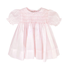 Load image into Gallery viewer, Petit Ami Pink Fully Smocked Dress with Lace