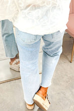 Load image into Gallery viewer, Beau Blue Patriotic Sequin Stars Patch Pocket Shift Jeans