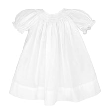 Load image into Gallery viewer, Petit Ami White Smocked Daygown with Matching Bonnet