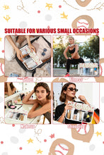 Load image into Gallery viewer, White BASEBALL Chenille Letter Patch Game Day Stadium Clear PVC Cosmetic Bag
