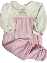 Load image into Gallery viewer, Petit Ami Noah's Ark Color Block Long Sleeve Romper
