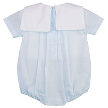 Load image into Gallery viewer, Petit Ami Romper with Train Embroidery
