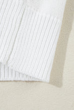 Load image into Gallery viewer, White Touchdown Tinsel Puff Short Sleeve Sweater
