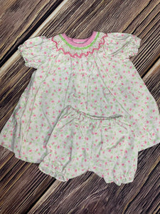 Doll Dress With Bloomers, Smocked