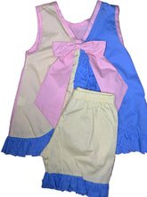 Load image into Gallery viewer, Color Block Collection, Sunsuit, Bloomer Set, Short Set
