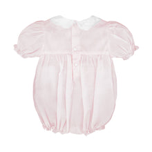Load image into Gallery viewer, Petit Ami Hand Embroidered Pale Pink Smocked Bubble with Collar
