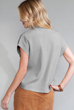 Load image into Gallery viewer, Pocket Ribbed Knit Short Sleeve Sweater
