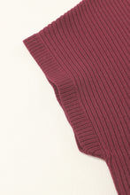 Load image into Gallery viewer, Pocket Ribbed Knit Short Sleeve Sweater
