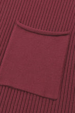 Load image into Gallery viewer, Pocket Ribbed Knit Short Sleeve Sweater
