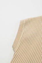 Load image into Gallery viewer, Pocket Ribbed Knit Short Sleeve Sweater
