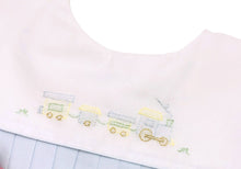 Load image into Gallery viewer, Petit Ami Romper with Train Embroidery
