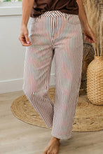Load image into Gallery viewer, Brown Stripe Casual Barrel Jeans
