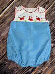Petit Ami Crab Embroidered Bubble