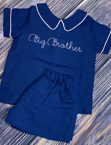The Oaks Pink and Navy Blue Big Sister/Big Brother Collection