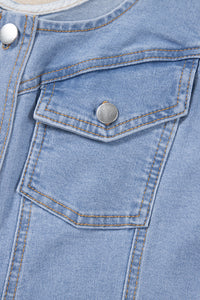 Light Wash Denim Slim Mini Dress