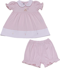 Load image into Gallery viewer, Pink Pima Cotton Dress with Bloomers, Balloons
