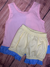 Load image into Gallery viewer, Color Block Collection, Sunsuit, Bloomer Set, Short Set
