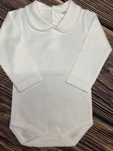 Layering Body Suit with Peter Pan Collar