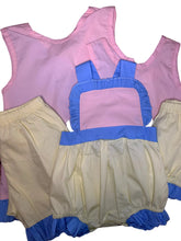 Load image into Gallery viewer, Color Block Collection, Sunsuit, Bloomer Set, Short Set
