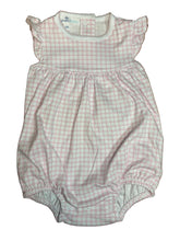 Load image into Gallery viewer, Magnolia Baby Pink Checks Short Sleeve Bubble
