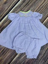 Load image into Gallery viewer, Doll Dress With Bloomers, Smocked
