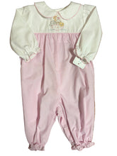 Load image into Gallery viewer, Petit Ami Noah's Ark Color Block Long Sleeve Romper
