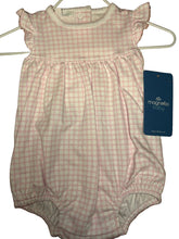 Load image into Gallery viewer, Magnolia Baby Pink Checks Short Sleeve Bubble
