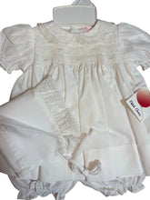 Load image into Gallery viewer, Petit Ami White Smocked Dress with Bloomers
