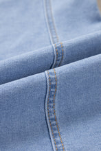 Load image into Gallery viewer, Light Wash Denim Slim Mini Dress
