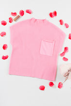 Load image into Gallery viewer, Pocket Ribbed Knit Short Sleeve Sweater
