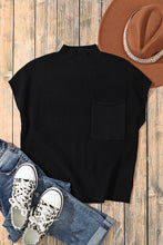 Load image into Gallery viewer, Pocket Ribbed Knit Short Sleeve Sweater
