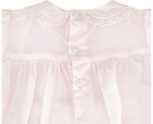 Load image into Gallery viewer, Petit Ami Pink Fully Smocked Dress with Lace
