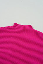 Load image into Gallery viewer, Pocket Ribbed Knit Short Sleeve Sweater
