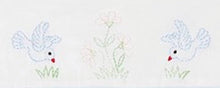 Load image into Gallery viewer, White Birds Shadow-Embroidered Short Sleeve Bubble
