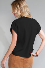 Load image into Gallery viewer, Pocket Ribbed Knit Short Sleeve Sweater
